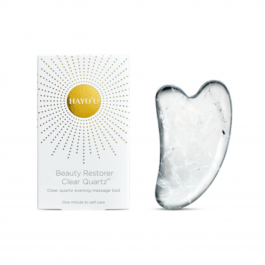 hayou_br_clear_quartz_and_box_straight_w-min Hayou Clear Quartz Gua Sha Tool At SkinGym
